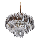 J.T Kalmar chandelier, cut glass, 3 levels, Austria 1970