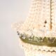 Antique Prism Chandelier Decorated In Brass, Bronze & Crystals From 1890s