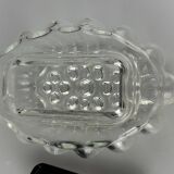60s 70s wall lamp made of glass & metal bubble wall sconce space age design