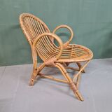 Vintage rattan armchair 1960s