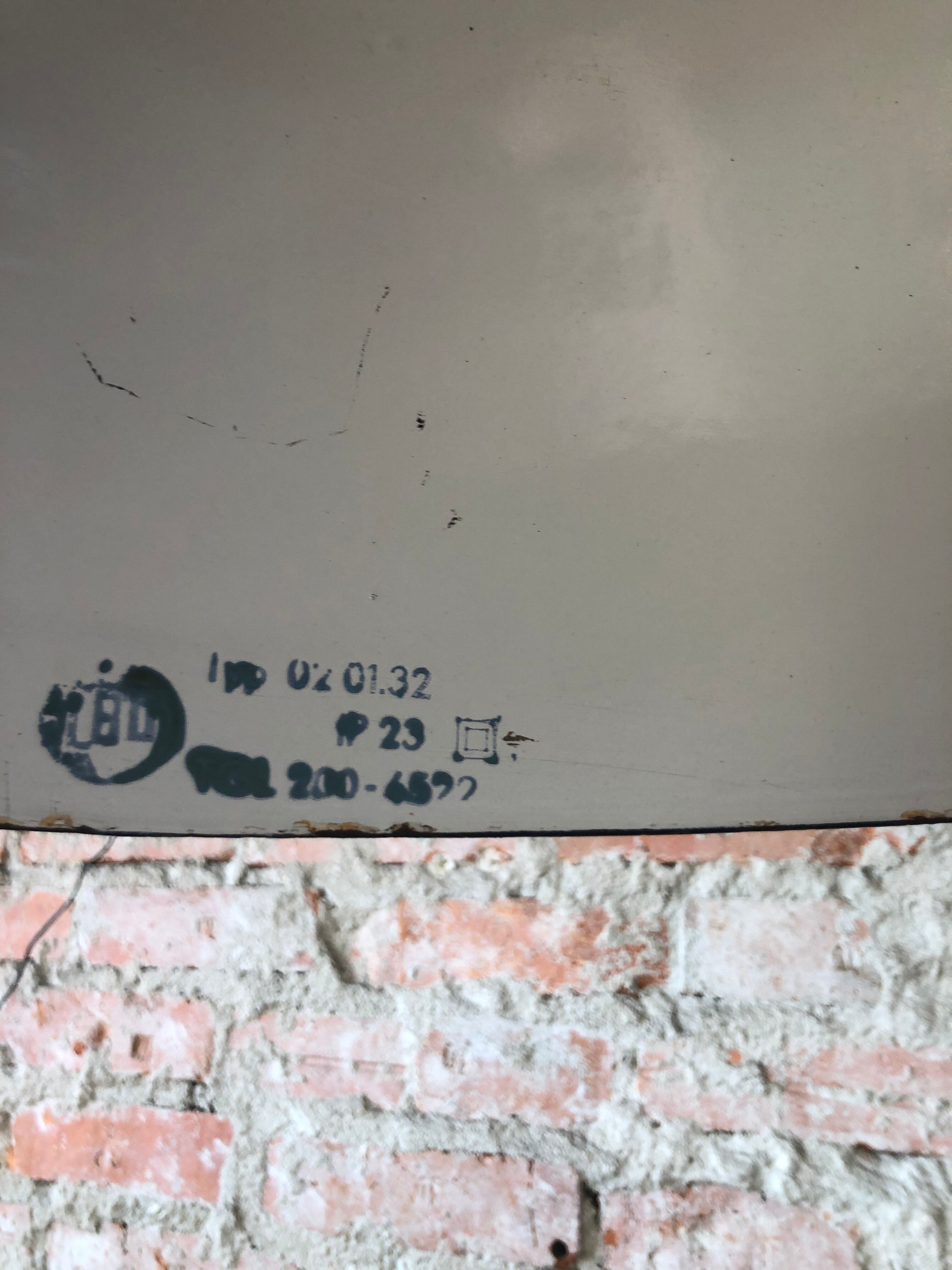 Vintage industrial german model EHS2/S pendant lamp, années 1950