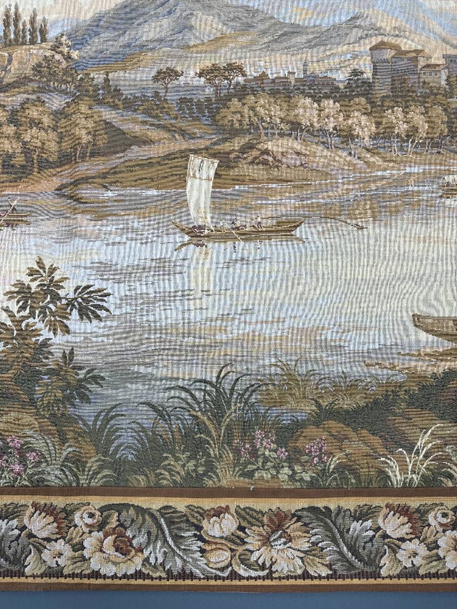 Large Gobelin-style wall tapestry, 20th century