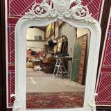 Mirror era Napoleon III, pediment and decorated frame