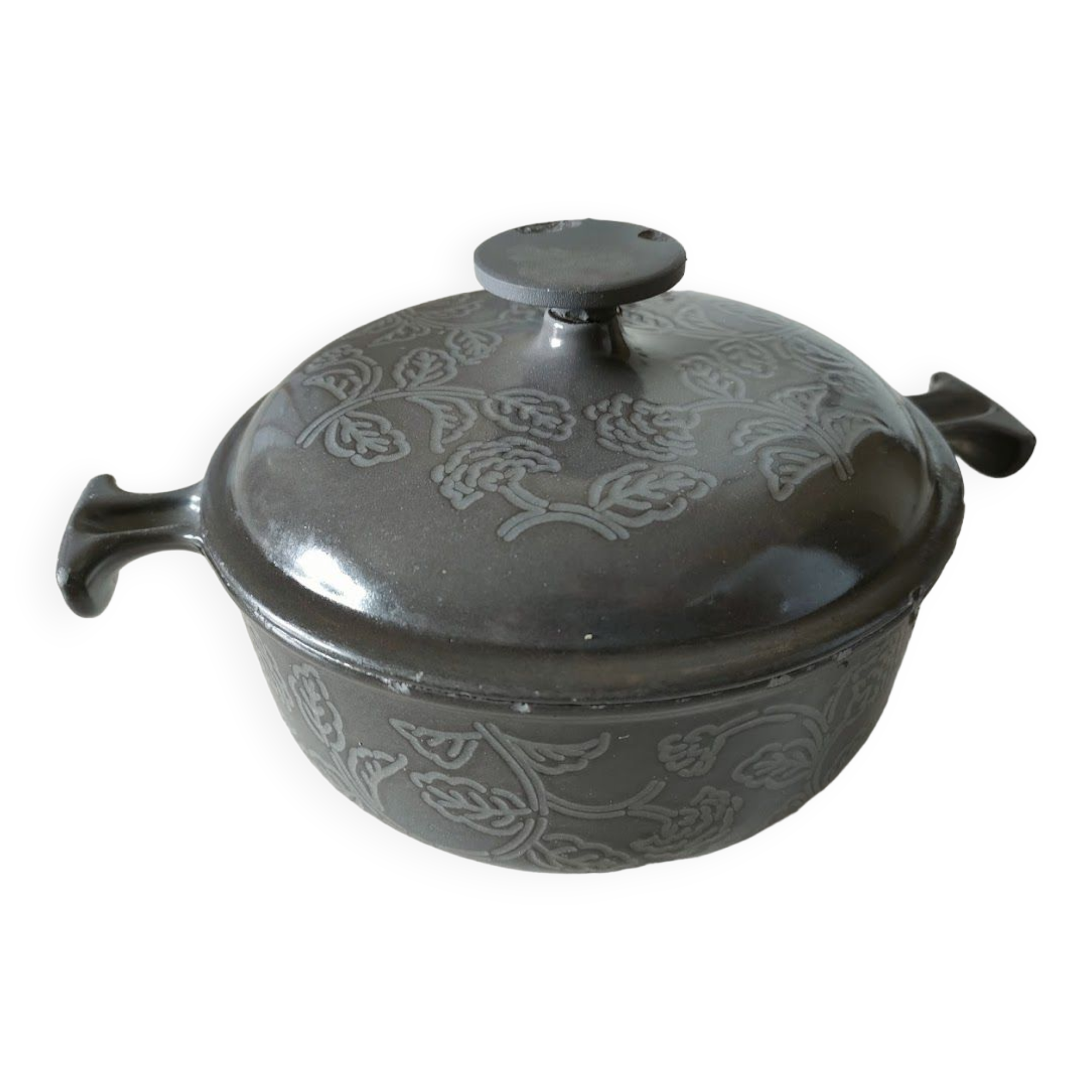 Le Creuset - Cocotte - Modèle Enzo MARI 1970 - Fonte émaillée - Catawiki