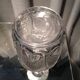 Pressed glass liqueur carafe molded table art