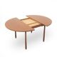 Plateau de table rond en teck, années 1960