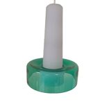 Opaline and glass chandelier