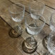 Set of 7 crystal glasses