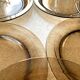 Assiettes plates Vereco en verre fumé