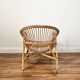 fauteuil en rotin vintage