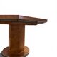Octagonal extendable dining table Mario Sabot in burl (1970s)