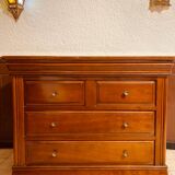 Commode en bois massif – 4 tiroirs – Style classique raffiné