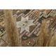 1970s Vintage Turkish Hand-Knotted Wool Cotton Brown Runner Rug 150x390