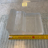 Vase Soliflore Vintage 80 frosted glass