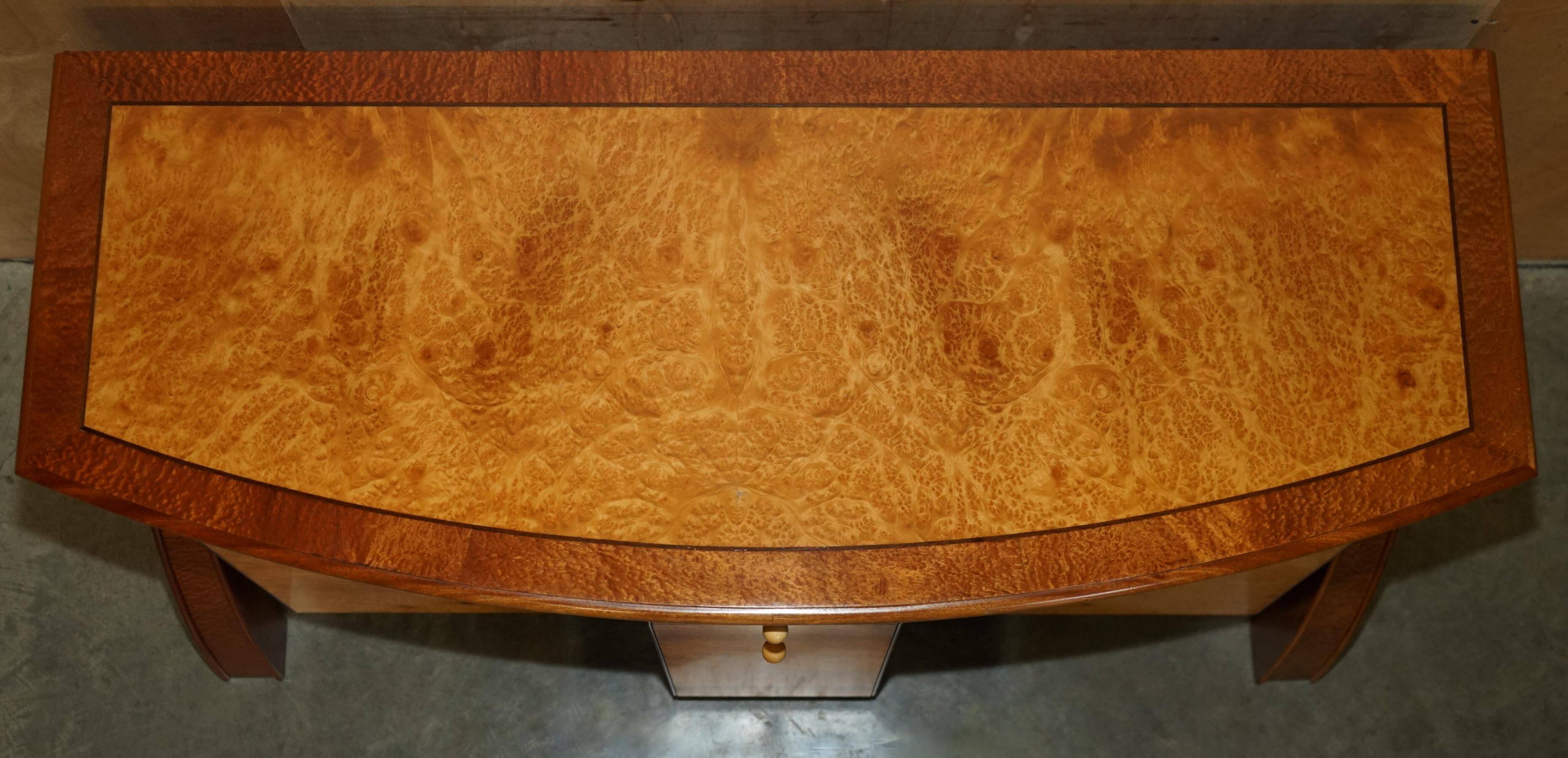 Very Art Deco in burl maple and thuja wood by Andrew Vara.