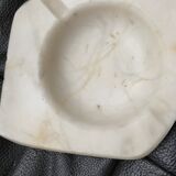 White marble ashtray