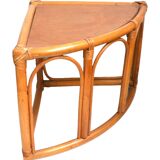 Rattan corner cabinet