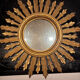 Vintage sun mirror in gilded wood – 50 cm