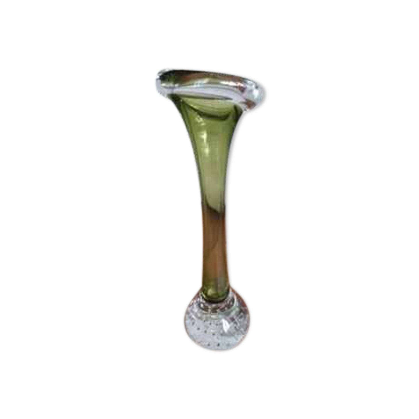 Swedish soliflore vase in blown glass
