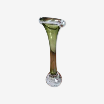 Swedish soliflore vase in blown glass