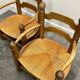 Pair of Charles Dudouyt low rushed easy armchairs, 1940s.