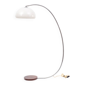 Lampe à arc, années 70, pied palissandre