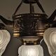 Lampe de plafond du modernisme catalan. Barcelone Espagne,1930s.