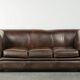 Set of a smooth chesterfield sofa and armchair with a timeless English look