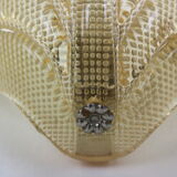 Set of 2 swedish leaf shaped wall sconces Fritz Kurz  for Orrefors, 1960s