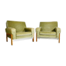 Paire de fauteuils clubs modernistes 1950's