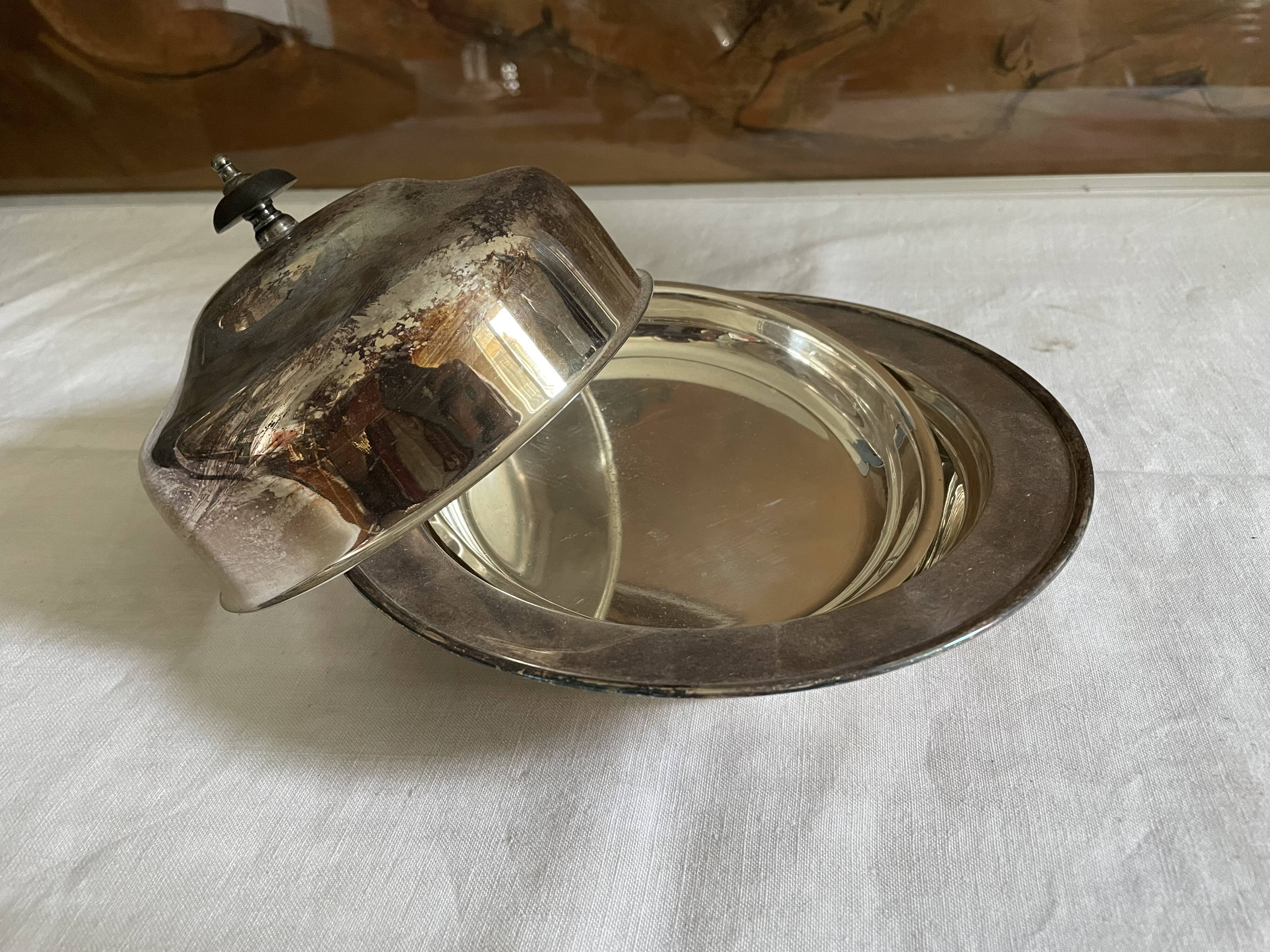 Silver metal bell tower