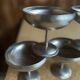 Set of 5 vintage footed dessert bowls