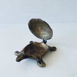 Brass turtle ashtray