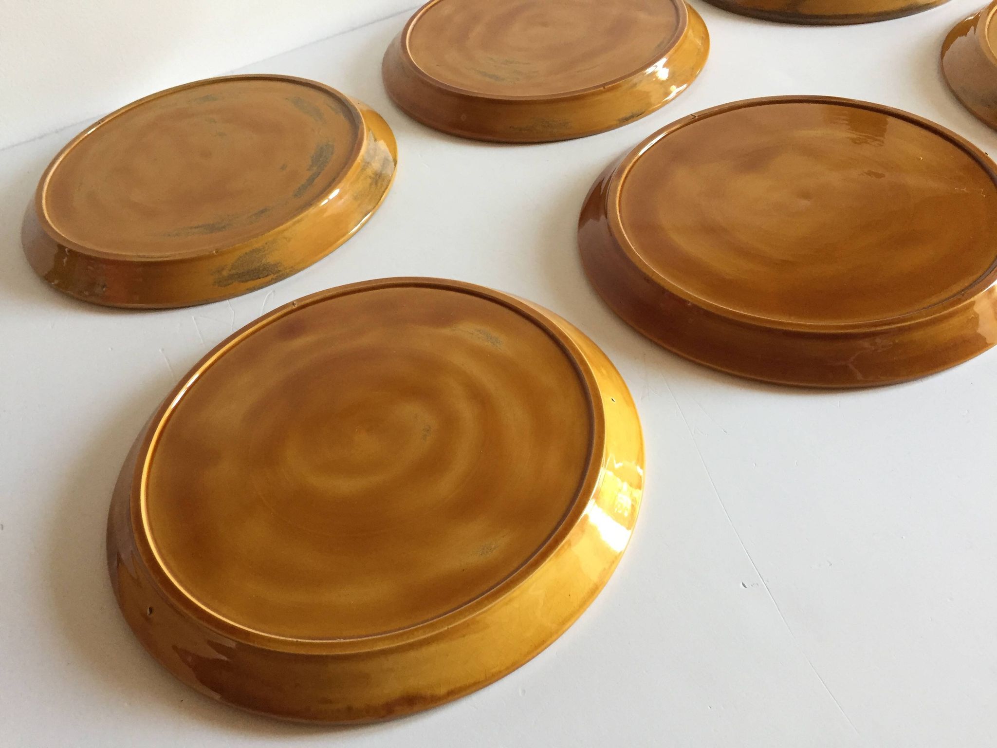 6 assiettes compartimentées vintage
