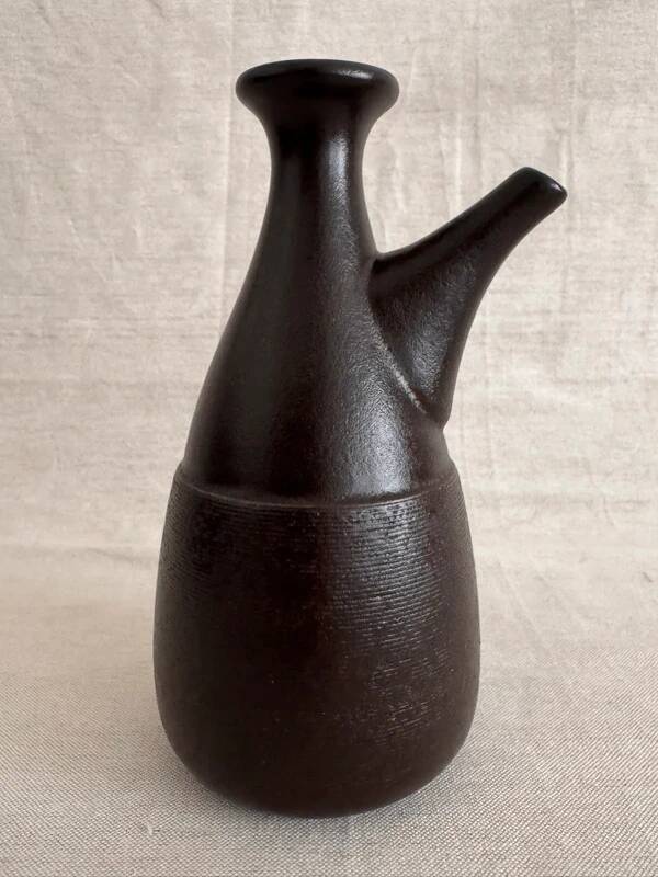 Pichet, vase vintage en grès texturé par Franco Pozzi