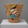 Glazed ceramic cache-pot with Mexican decoration – Art Deco – 20th century