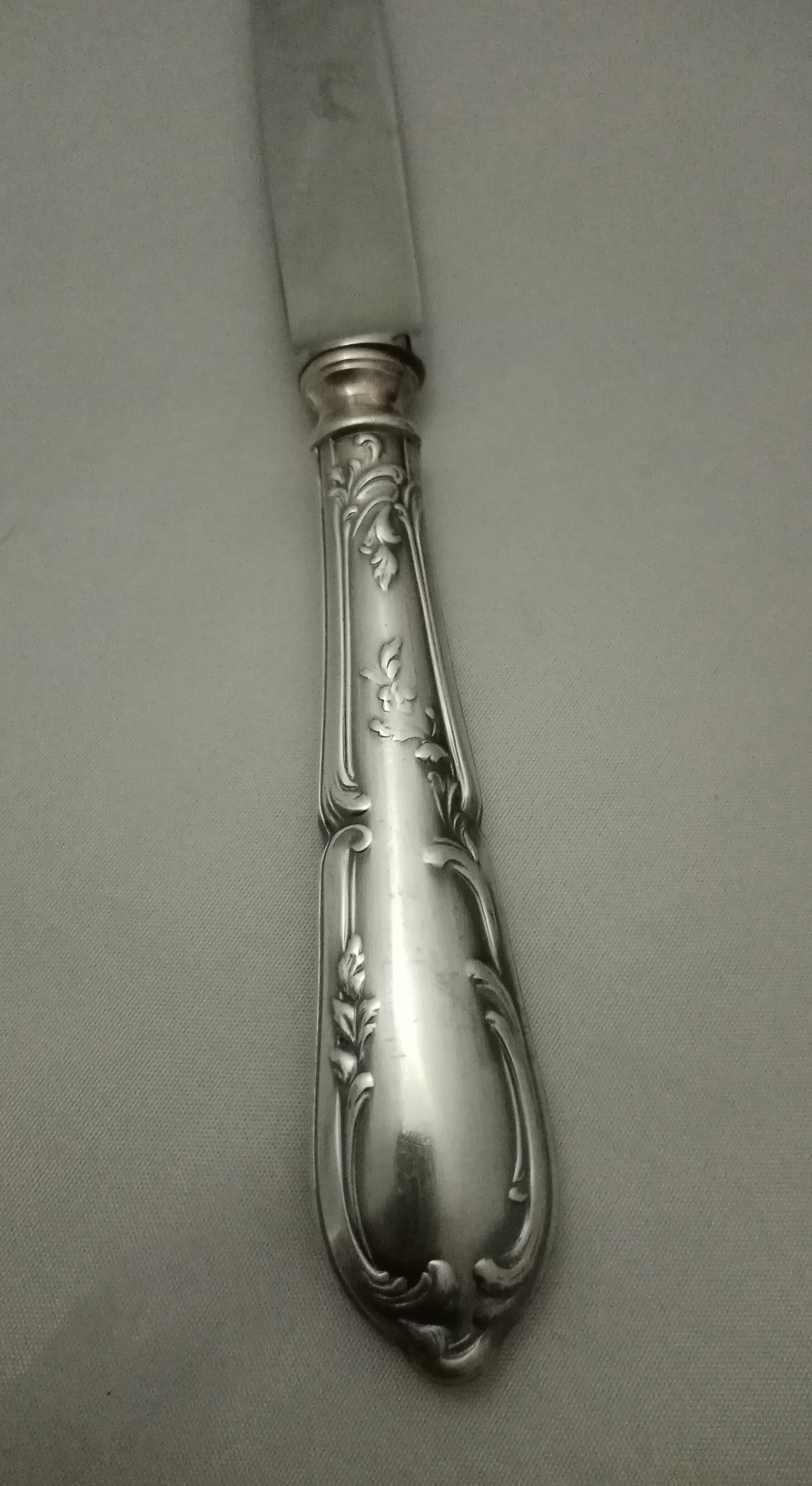 Housewife SFAM model Chambly rocker Louis XV silver metal wooden box