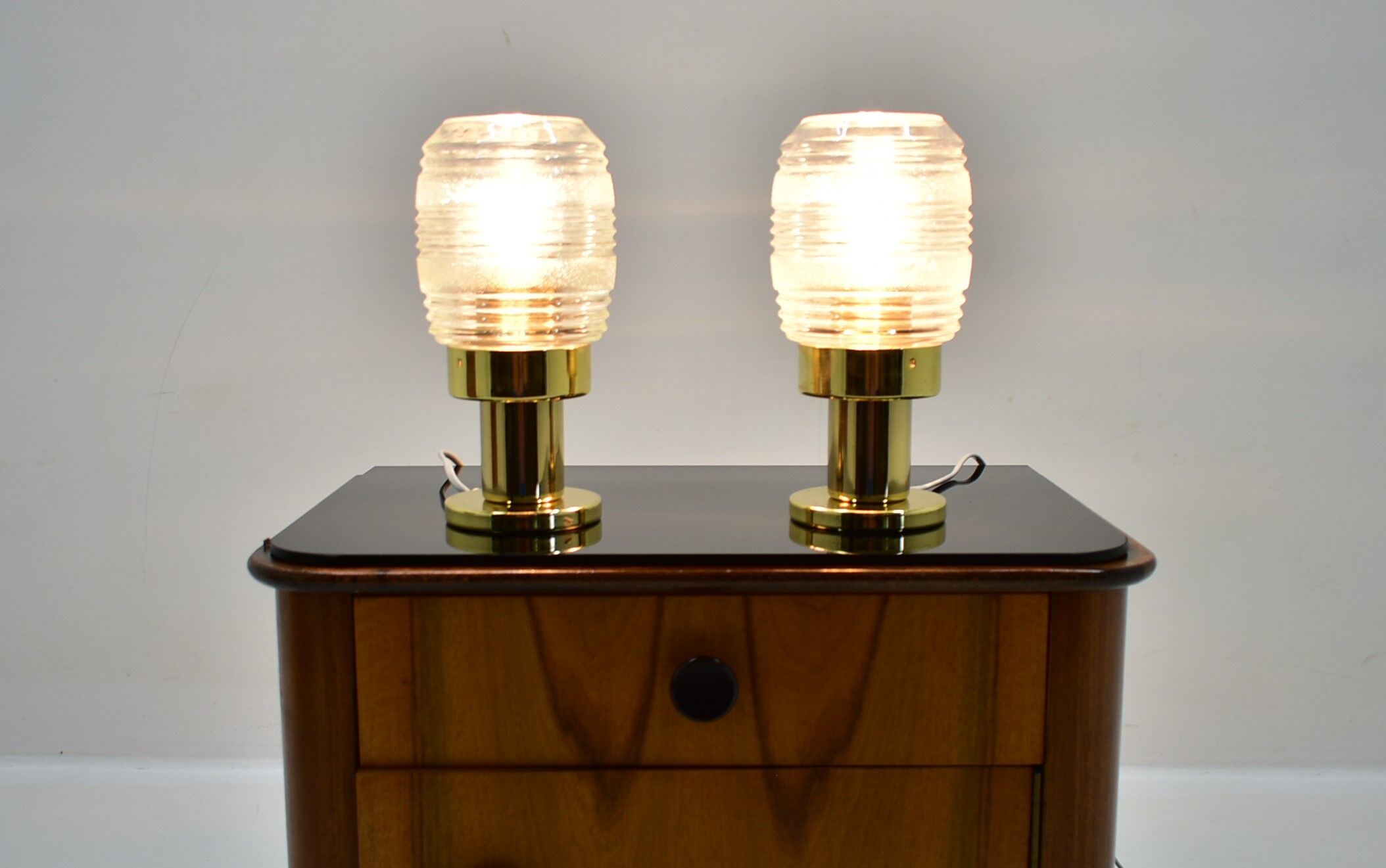 Pair of Mid-Century Table Lamps, Kamenicky Senov, 1960's