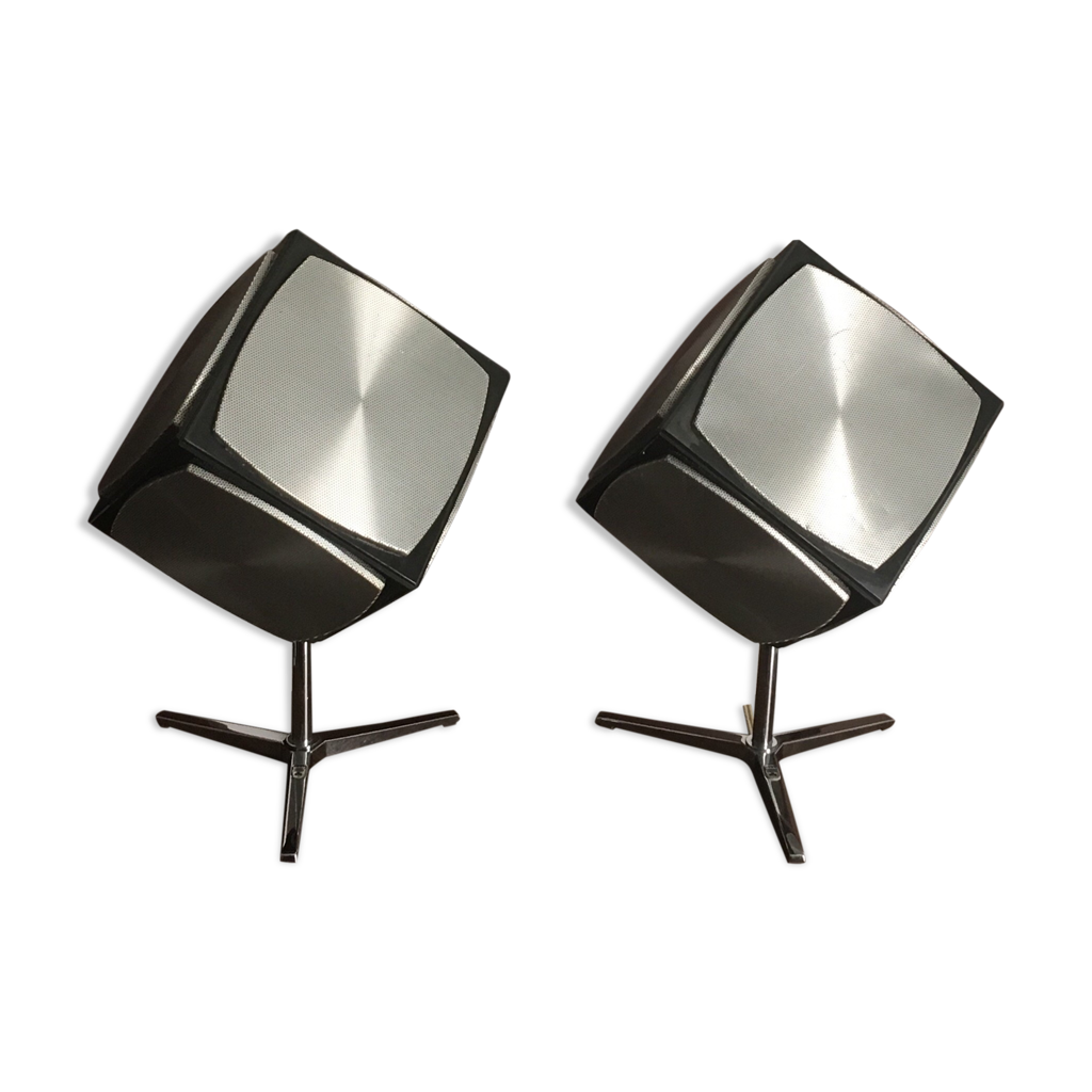 Legendary pair of grundig Audiorama speakers 700 cubes - vintage