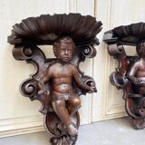 Pair of console sconces with putti of the Napoleon III period
