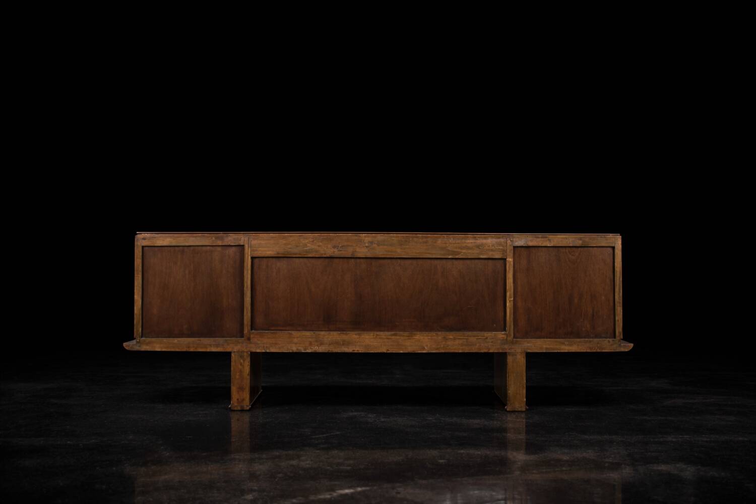 Vintage Rare Large French Art Deco Walnut Sideboard, 1920s