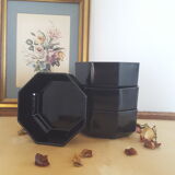 Vintage black Arcoroc ramekins