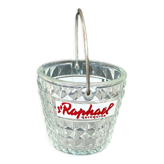 Vintage ice bucket - st raphaël aperitif - glass