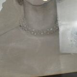 Maria Elisabeth Wrede: superb colorized drawing around 1950, the woman with the pearl necklace