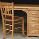 LACOUR oak desk. 1930s/1940s.