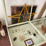 Display case with double glass