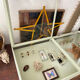 Display case with double glass