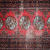 Vintage pakistani carpet lahore handmade 75cm x 119cm 1960s, 1c627