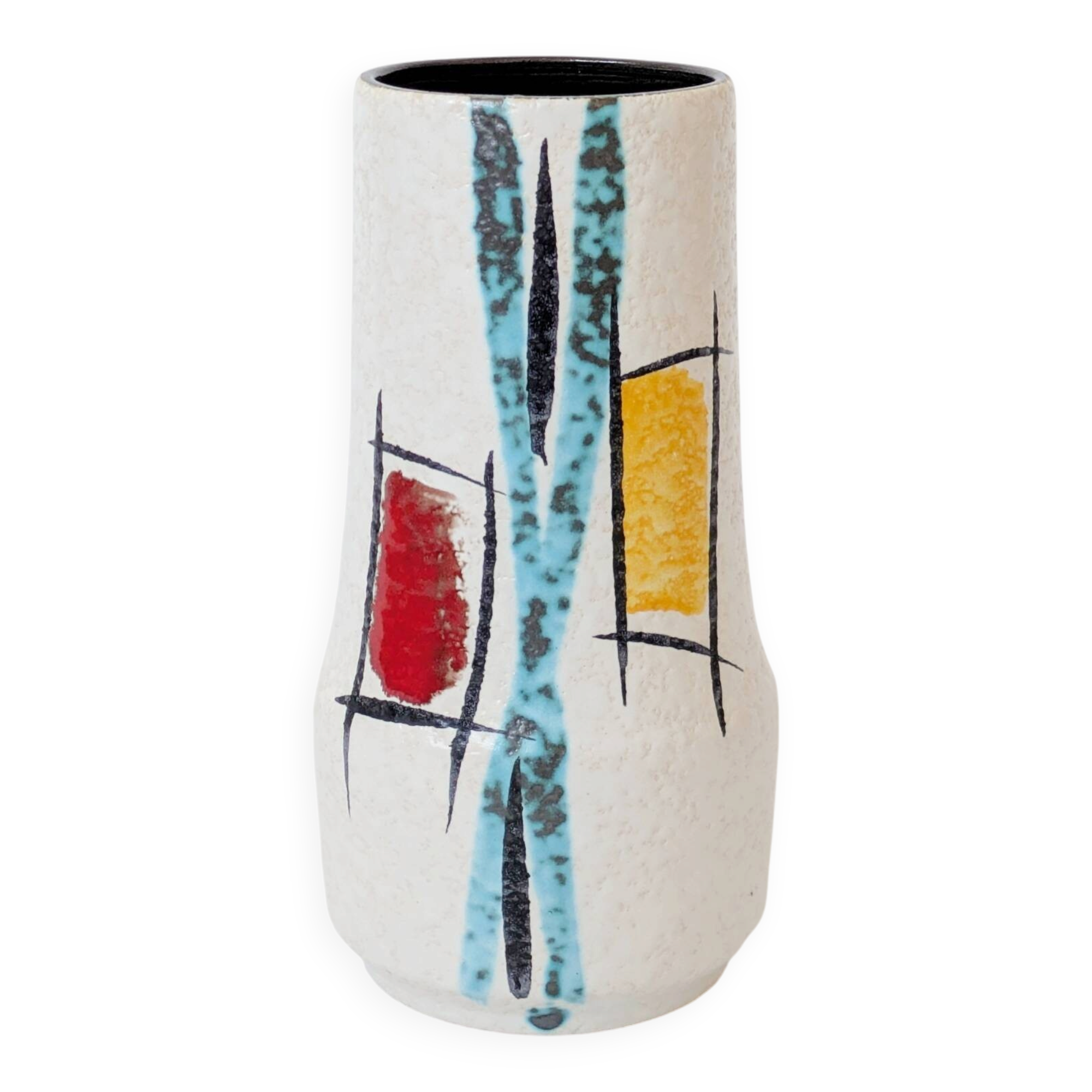 Sculptural vase Midcentury Scheurich, West Germany, 1960s