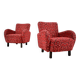 Set of Two Rare Art Deco Armchairs , Czechoslovakia, 1949s